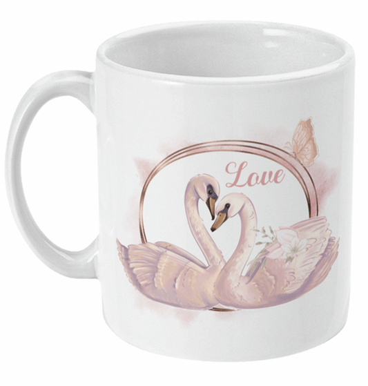  Swan Love Valentines Coffee Mug by Free Spirit Accessories sold by Free Spirit Accessories