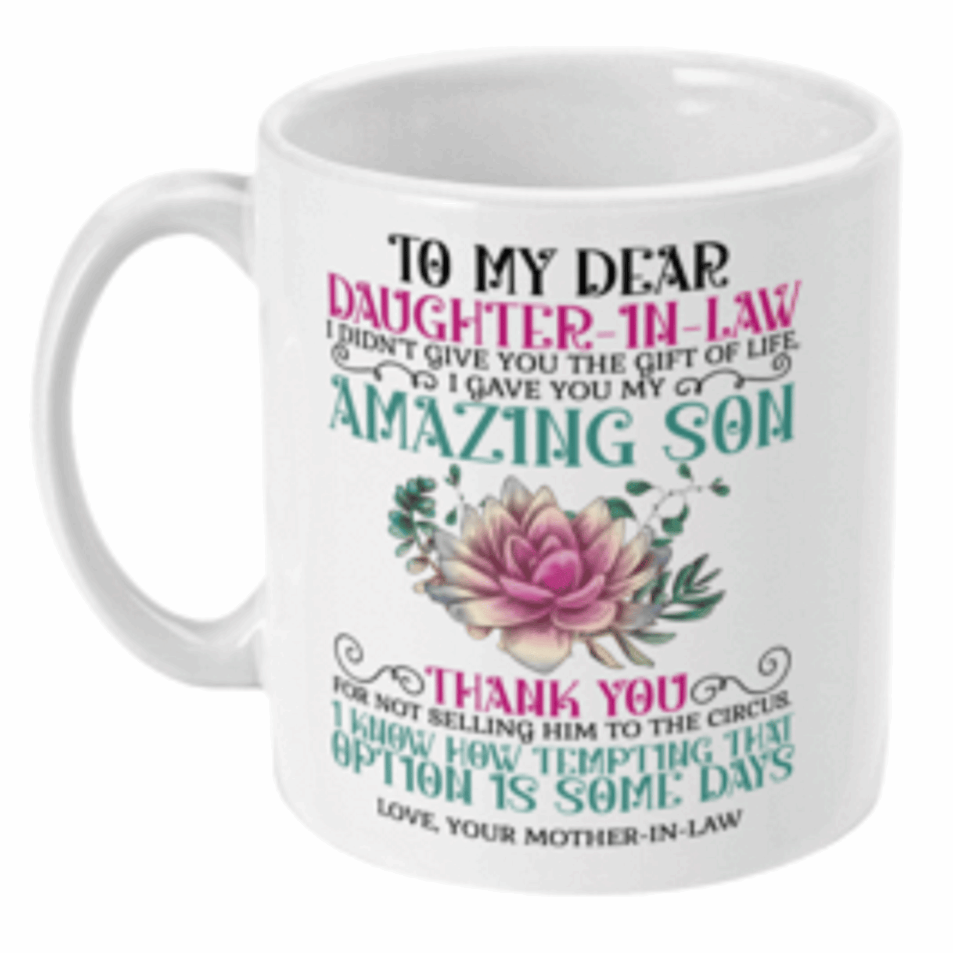  Beautiful Daughter in Law Coffee Mug by Free Spirit Accessories sold by Free Spirit Accessories