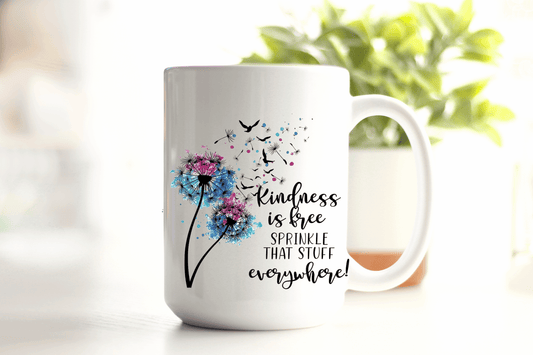  Kindness is Free Coffee Mug by Free Spirit Accessories sold by Free Spirit Accessories