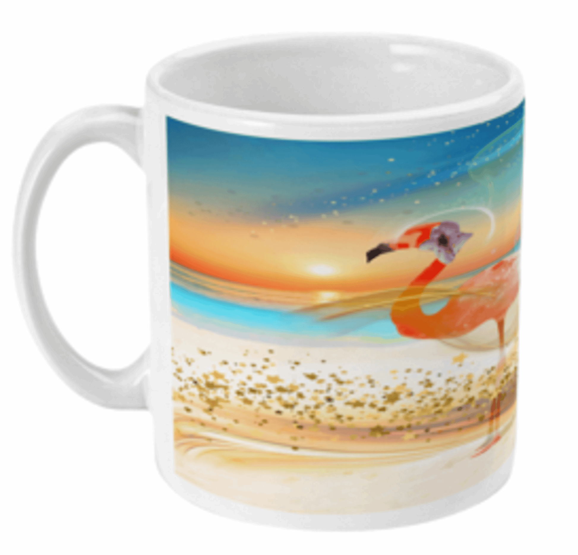  Flamingo Sunset All Around Print Mug by Free Spirit Accessories sold by Free Spirit Accessories