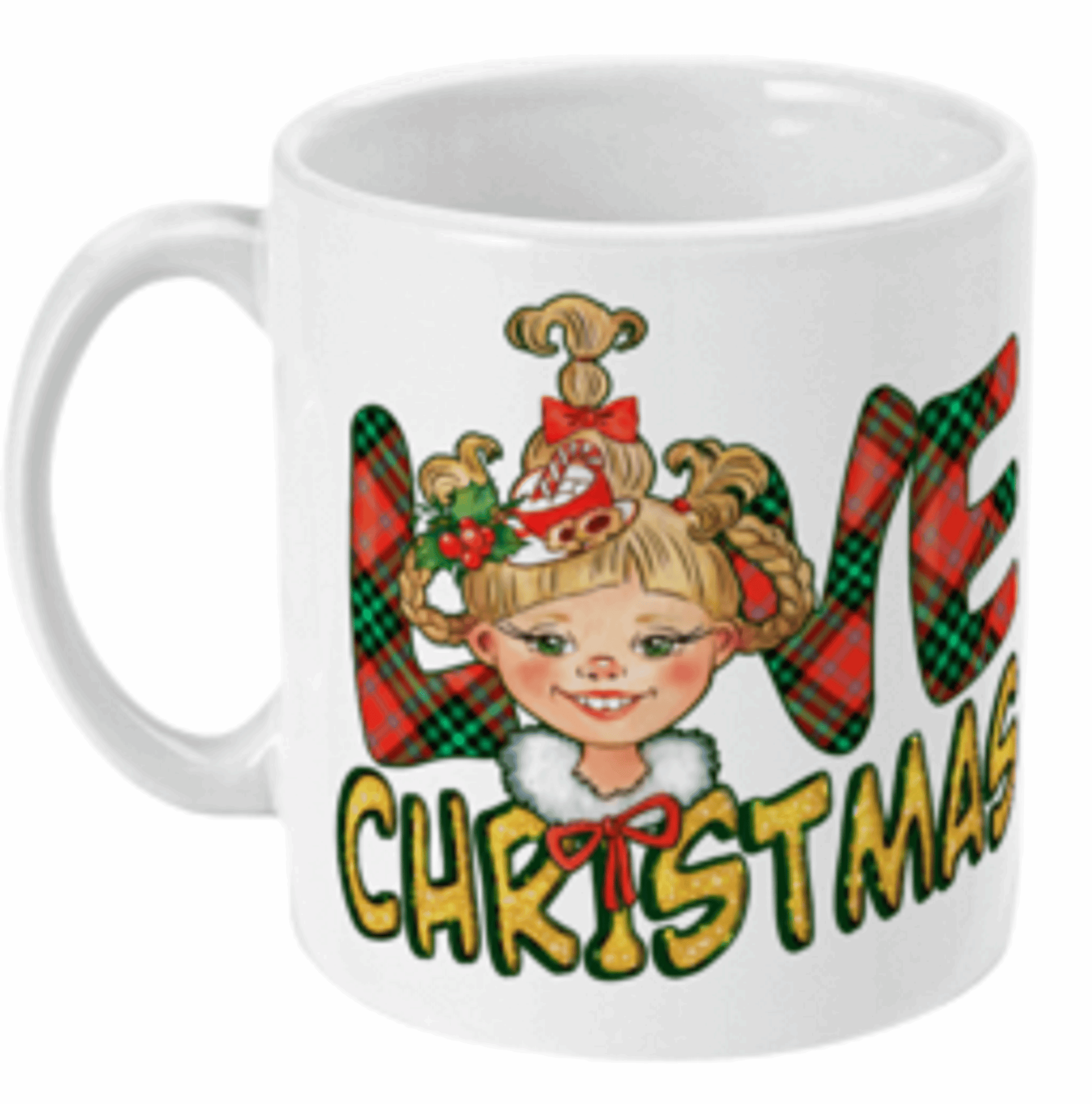  Festive Love Christmas Coffee or Tea Mug by Free Spirit Accessories sold by Free Spirit Accessories