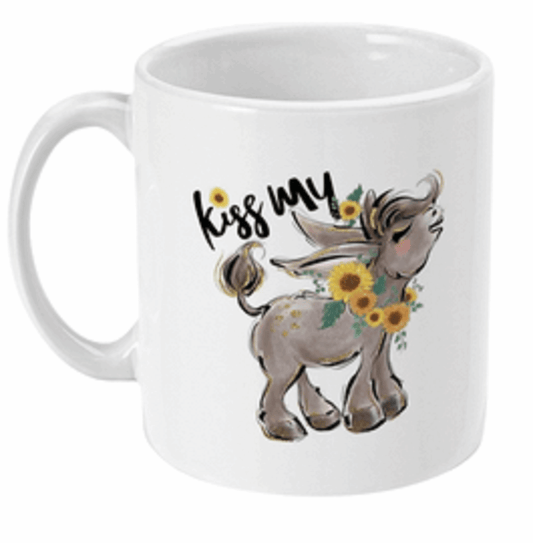  Funny and Cute Kiss My A** Coffee Mug by Free Spirit Accessories sold by Free Spirit Accessories