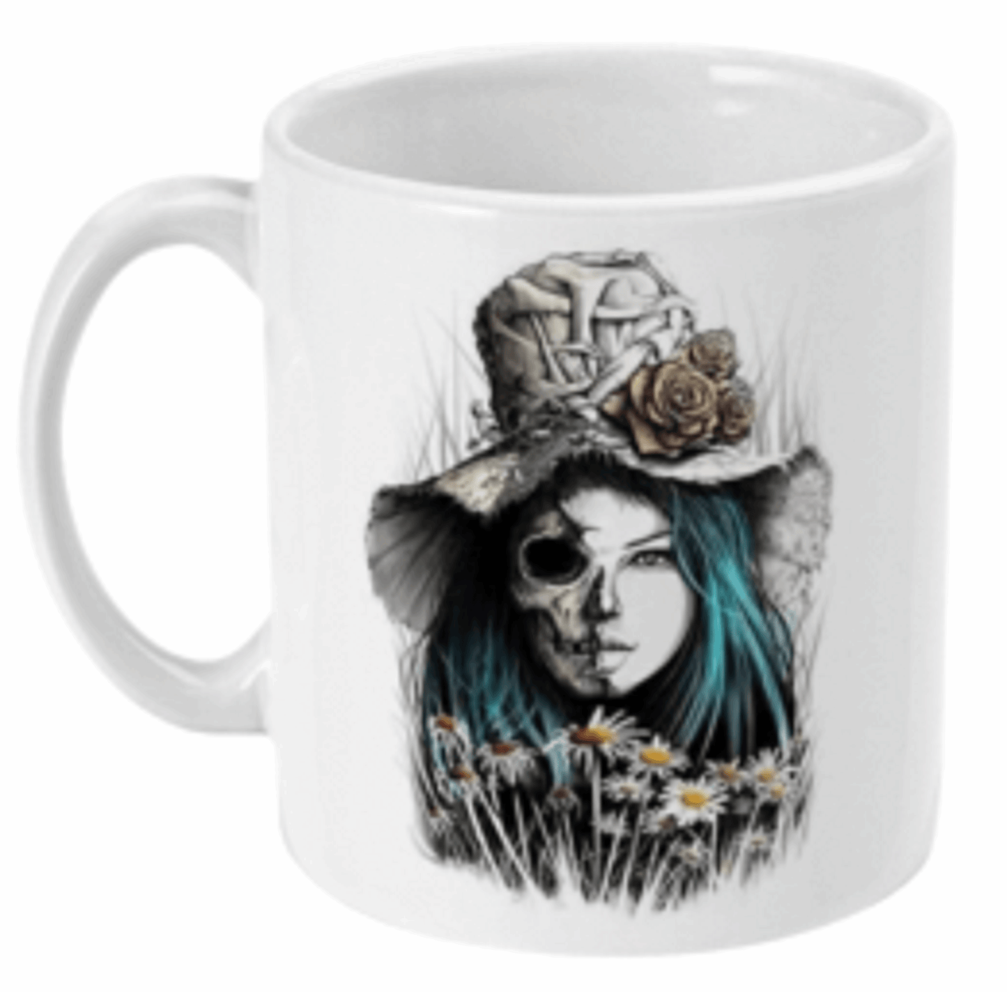  Half Lady Half Skull Coffee Mug by Free Spirit Accessories sold by Free Spirit Accessories
