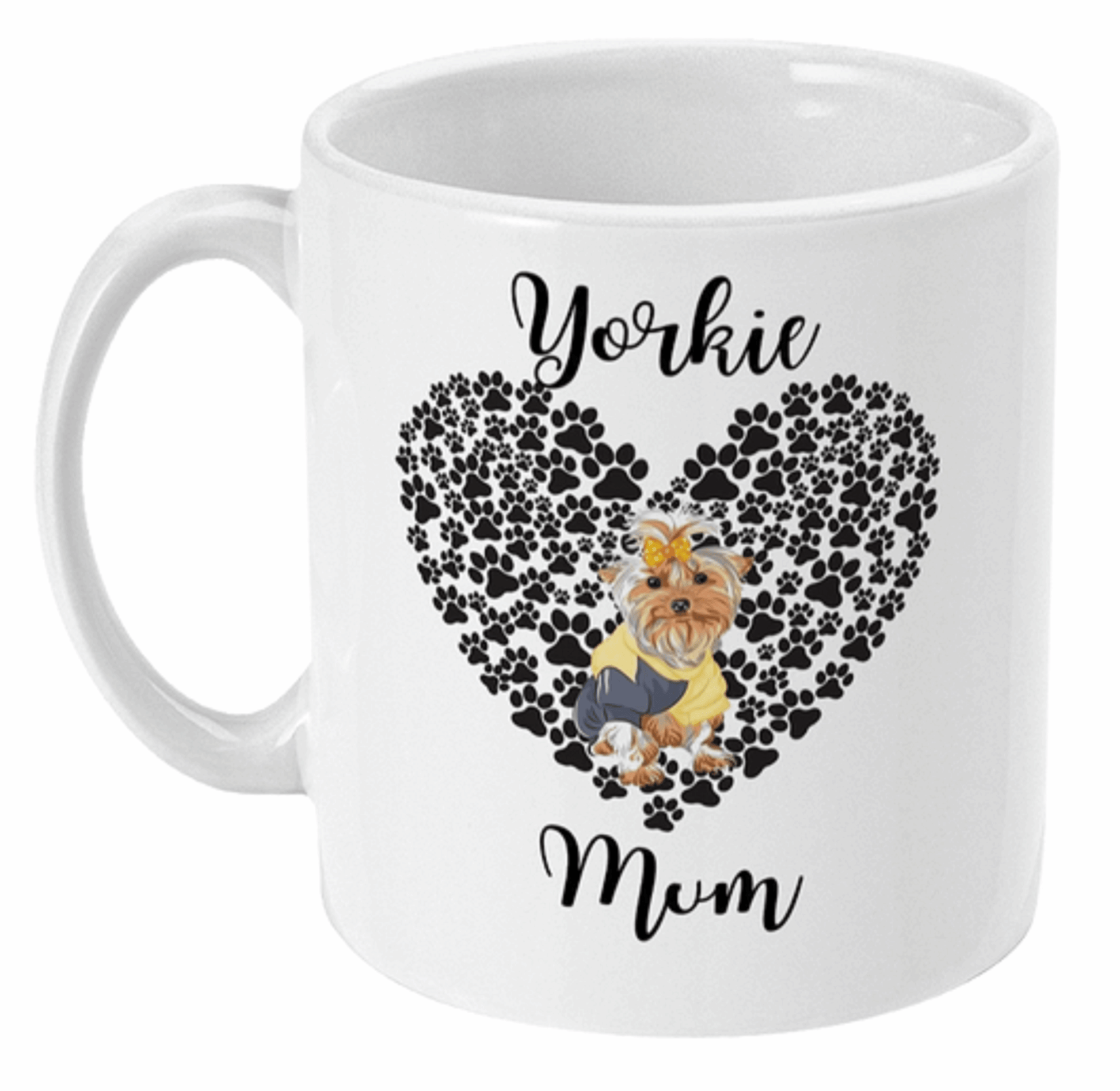  Beautiful Yorkie Dog Mum Heart Coffee Mug by Free Spirit Accessories sold by Free Spirit Accessories