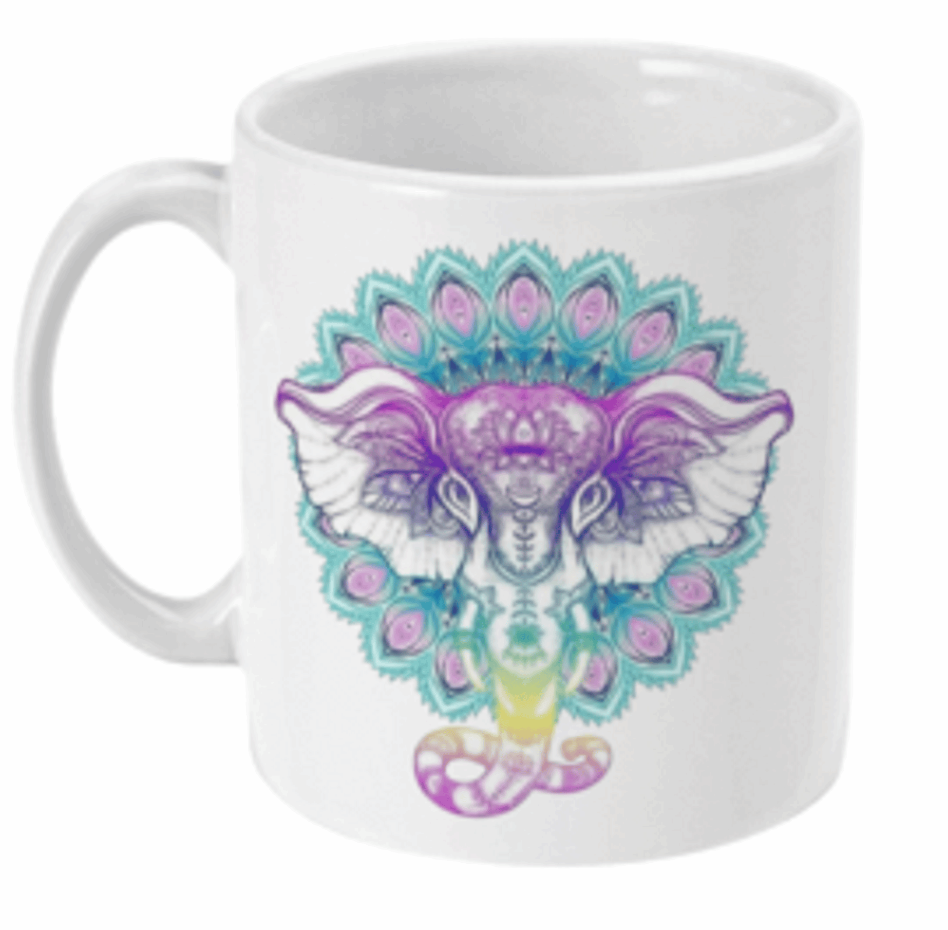  Beautiful Water Colour Elephant Coffee Mug by Free Spirit Accessories sold by Free Spirit Accessories