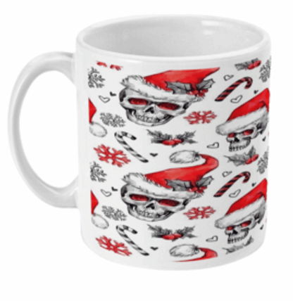  Skull Father Christmas Coffee Mug by Free Spirit Accessories sold by Free Spirit Accessories