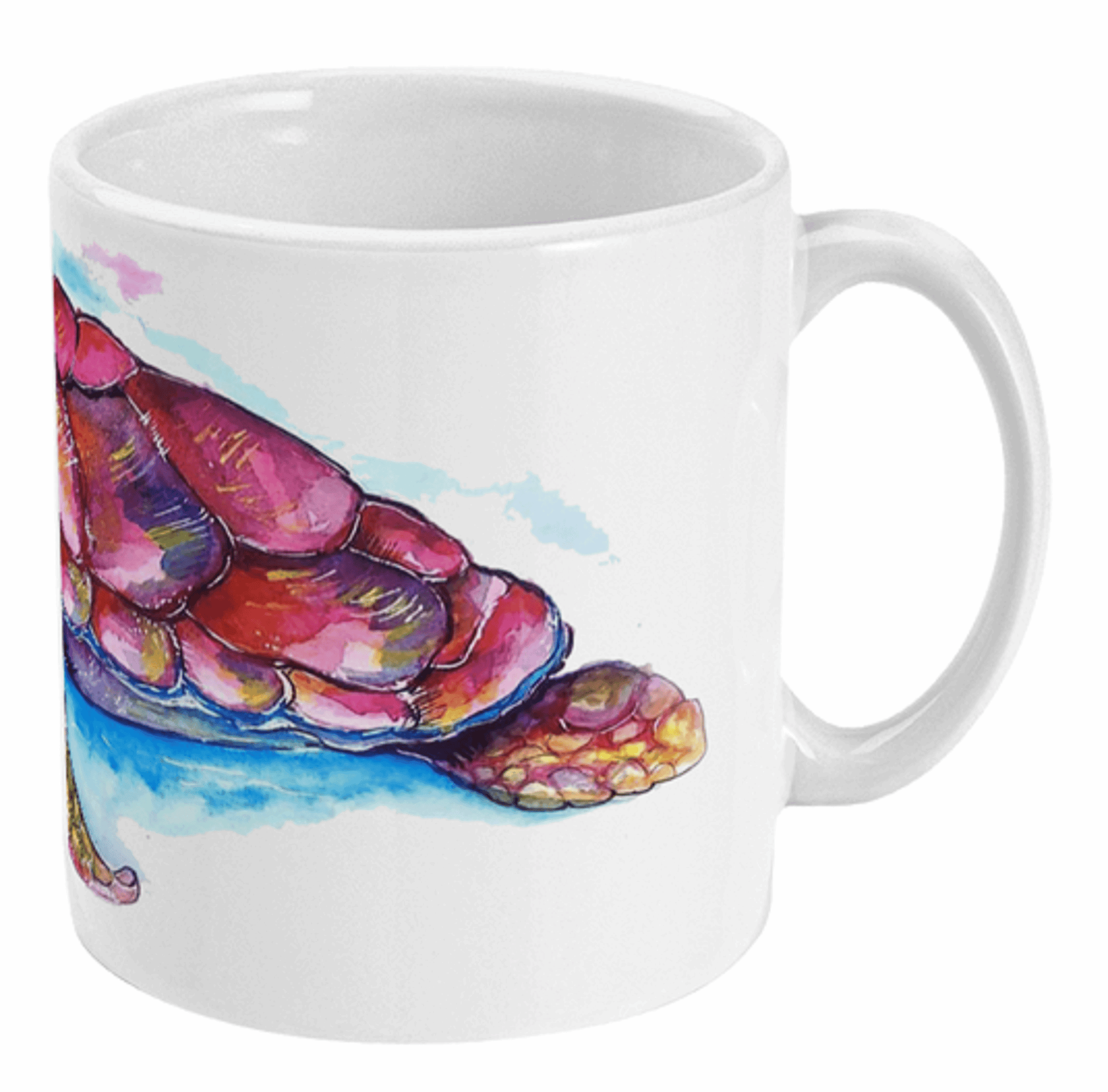  Watercolour Sea Turtle All Around Print Mug by Free Spirit Accessories sold by Free Spirit Accessories