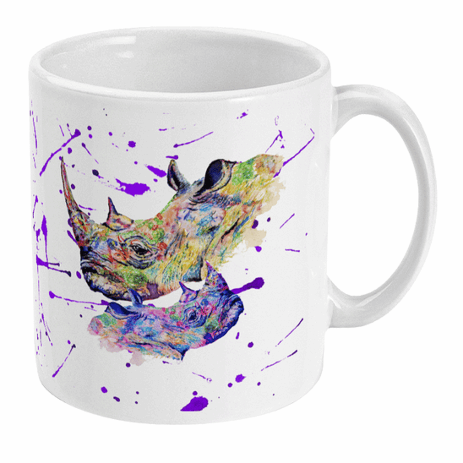  Rhino Mum And Baby Coffee Mug by Free Spirit Accessories sold by Free Spirit Accessories