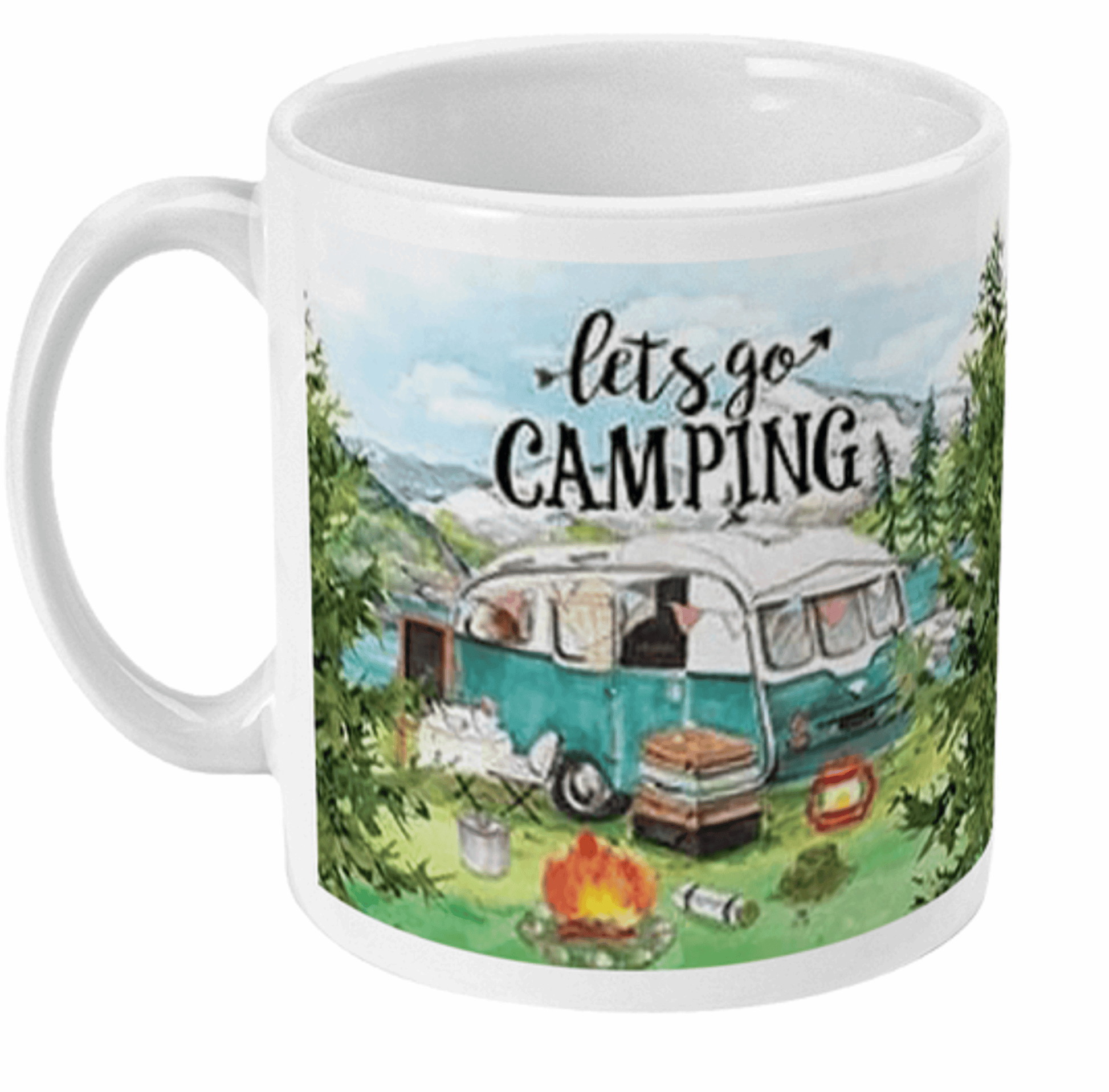  Lets Go Camping Coffee or Tea Mug by Free Spirit Accessories sold by Free Spirit Accessories