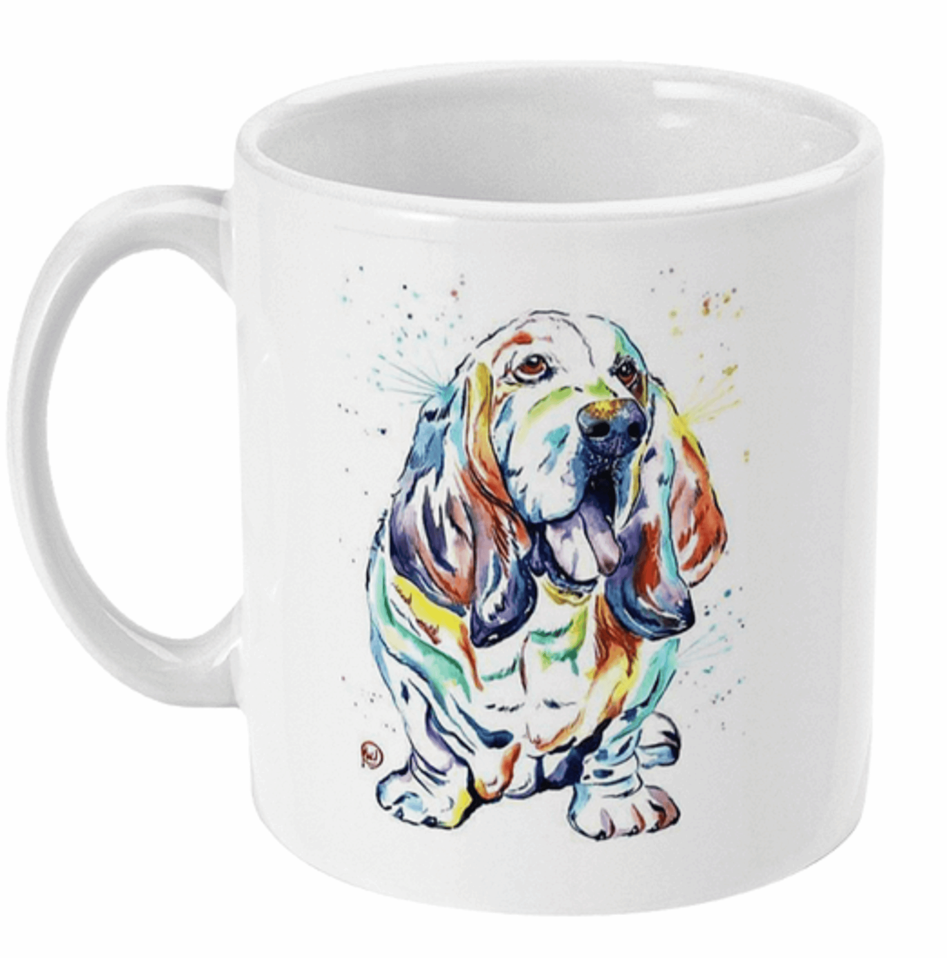  Watercolour Basset Hound Coffee Mug by Free Spirit Accessories sold by Free Spirit Accessories