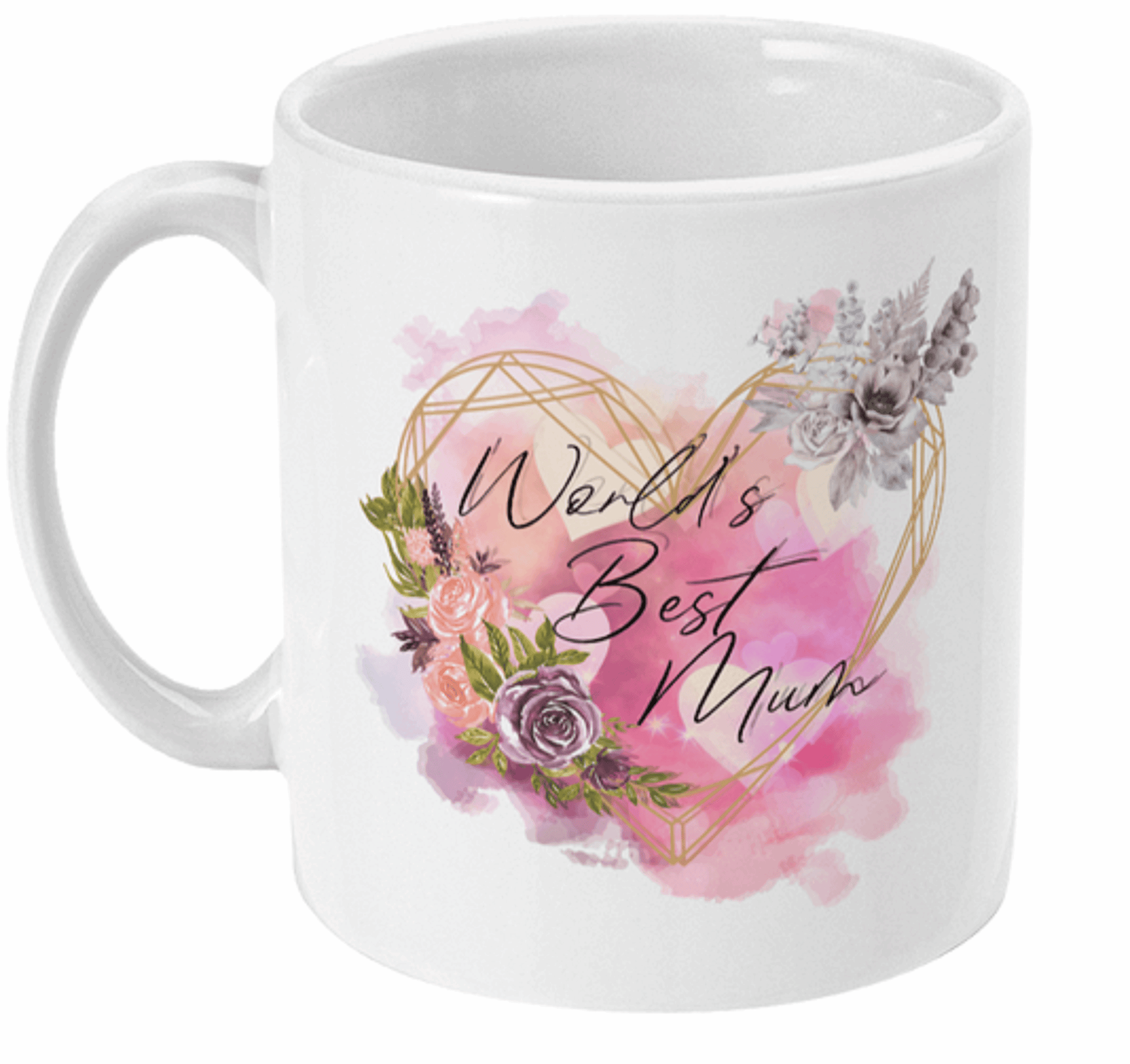  Lovely Worlds Best Mum Coffee Mug by Free Spirit Accessories sold by Free Spirit Accessories