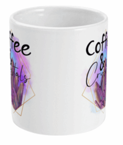  Coffee and Crystals Coffee or Tea Mug by Free Spirit Accessories sold by Free Spirit Accessories