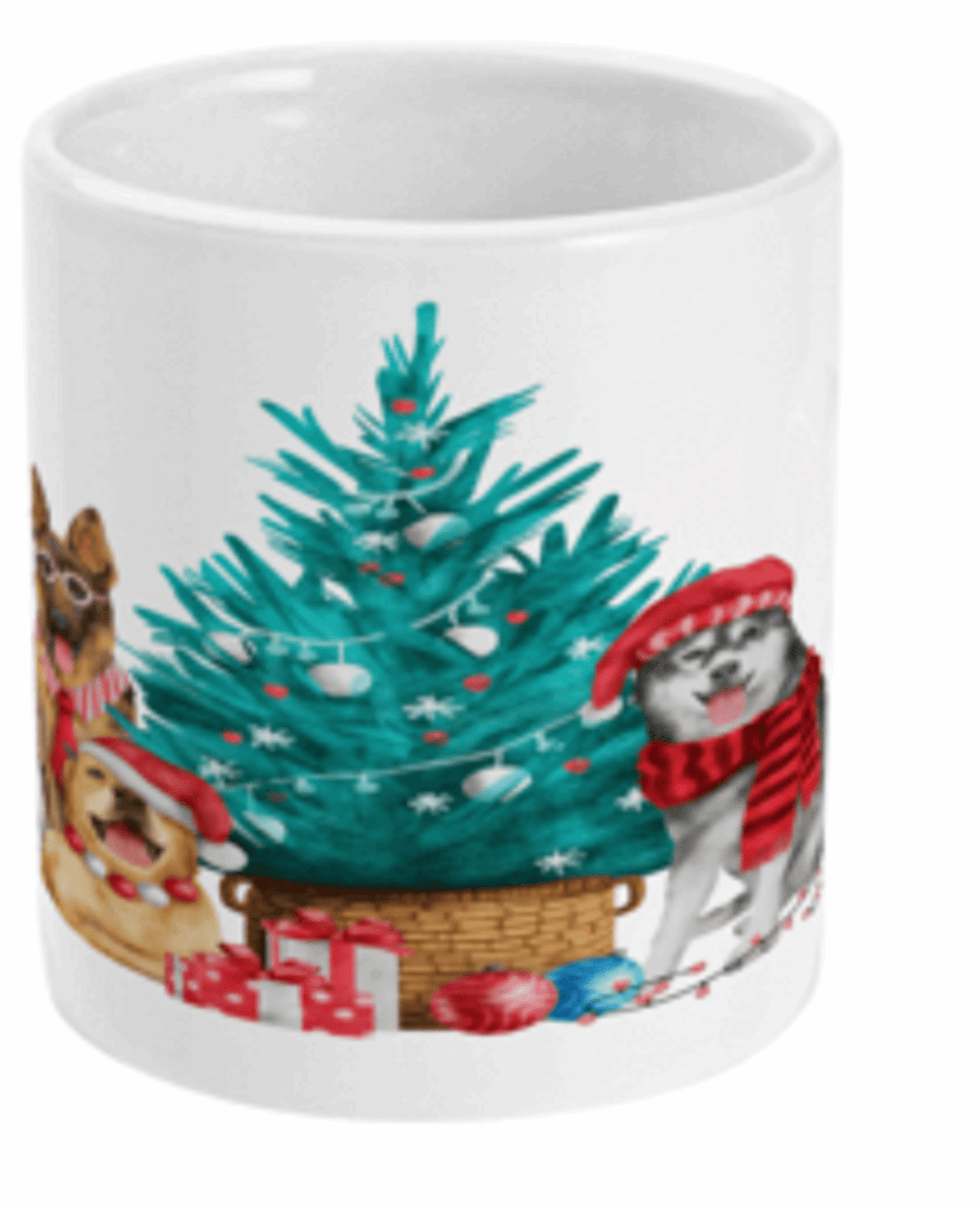  Dogs Around The Christmas Tree Coffee Mug by Free Spirit Accessories sold by Free Spirit Accessories