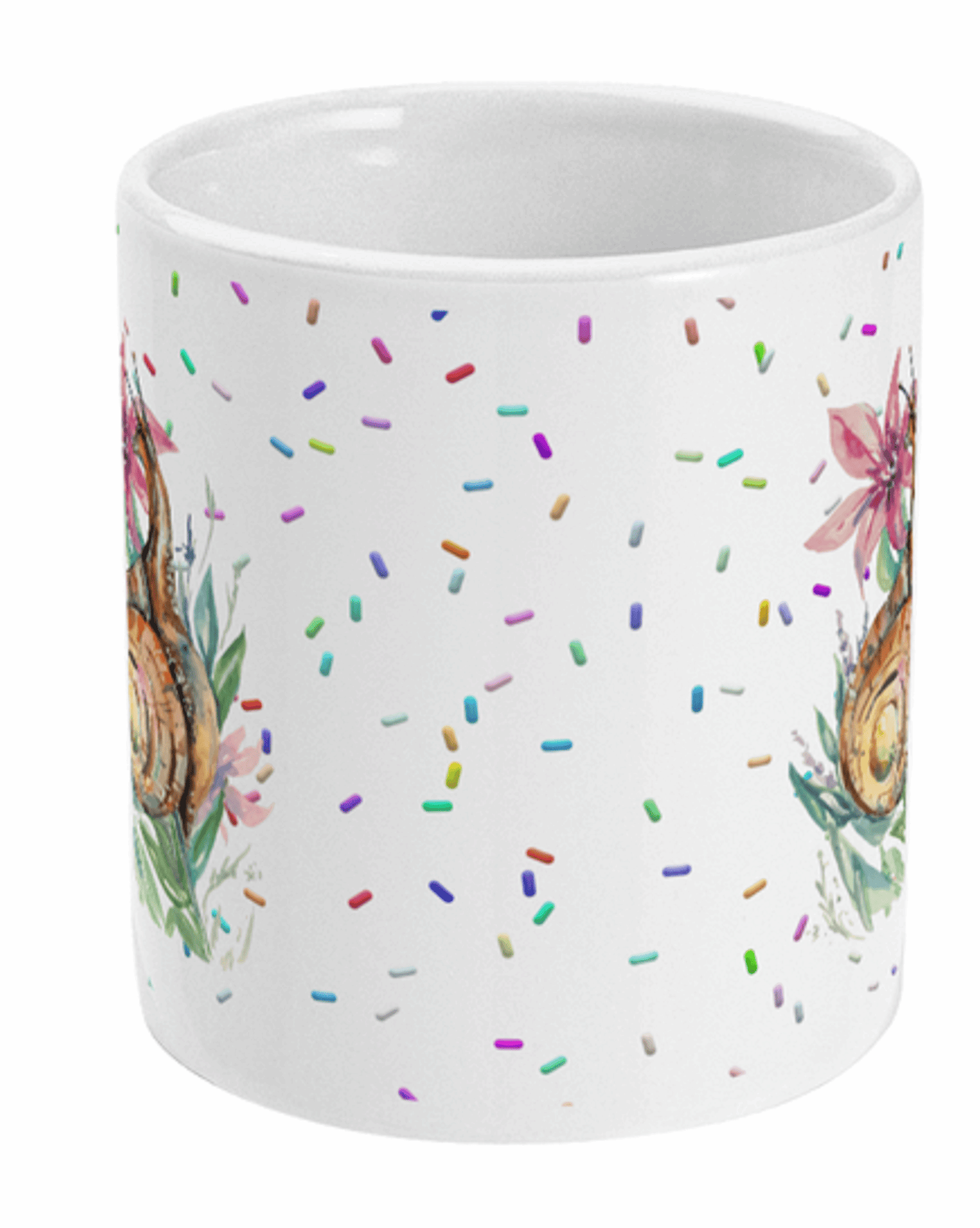  Watercolour Snail and Flower Coffee Mug by Free Spirit Accessories sold by Free Spirit Accessories