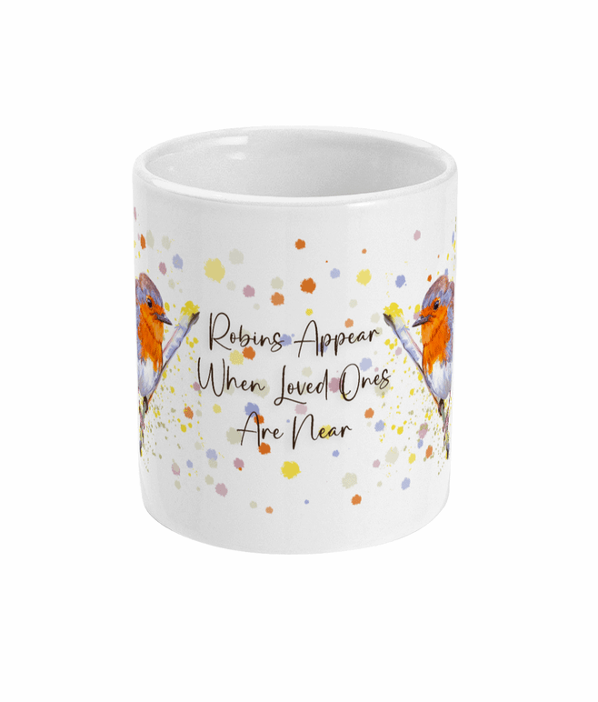  Watercolour Robins Appear Coffee Mug by Free Spirit Accessories sold by Free Spirit Accessories