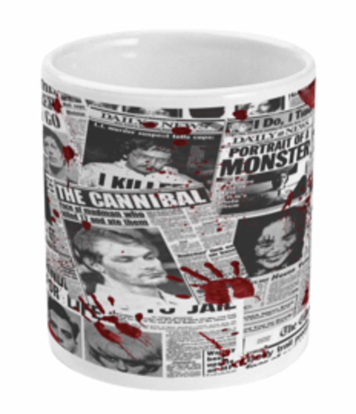  Serial Killers Newspaper Headlines Mug by Free Spirit Accessories sold by Free Spirit Accessories