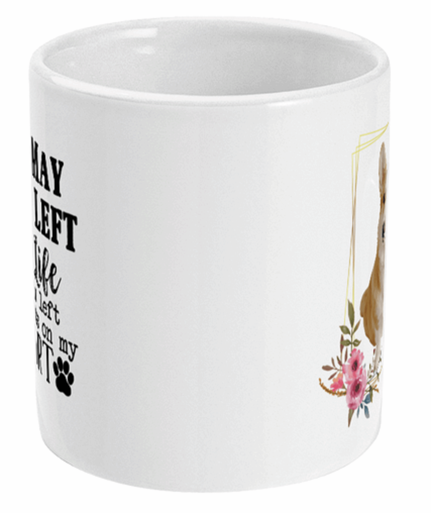  Paw Prints On My Heart Photo Mug by Free Spirit Accessories sold by Free Spirit Accessories