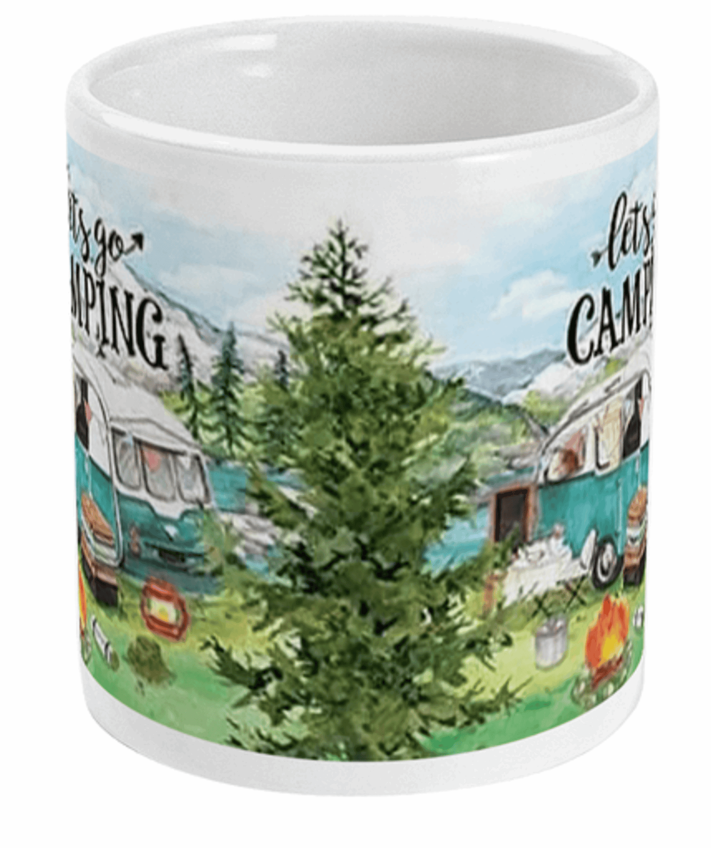 Lets Go Camping Coffee or Tea Mug by Free Spirit Accessories sold by Free Spirit Accessories