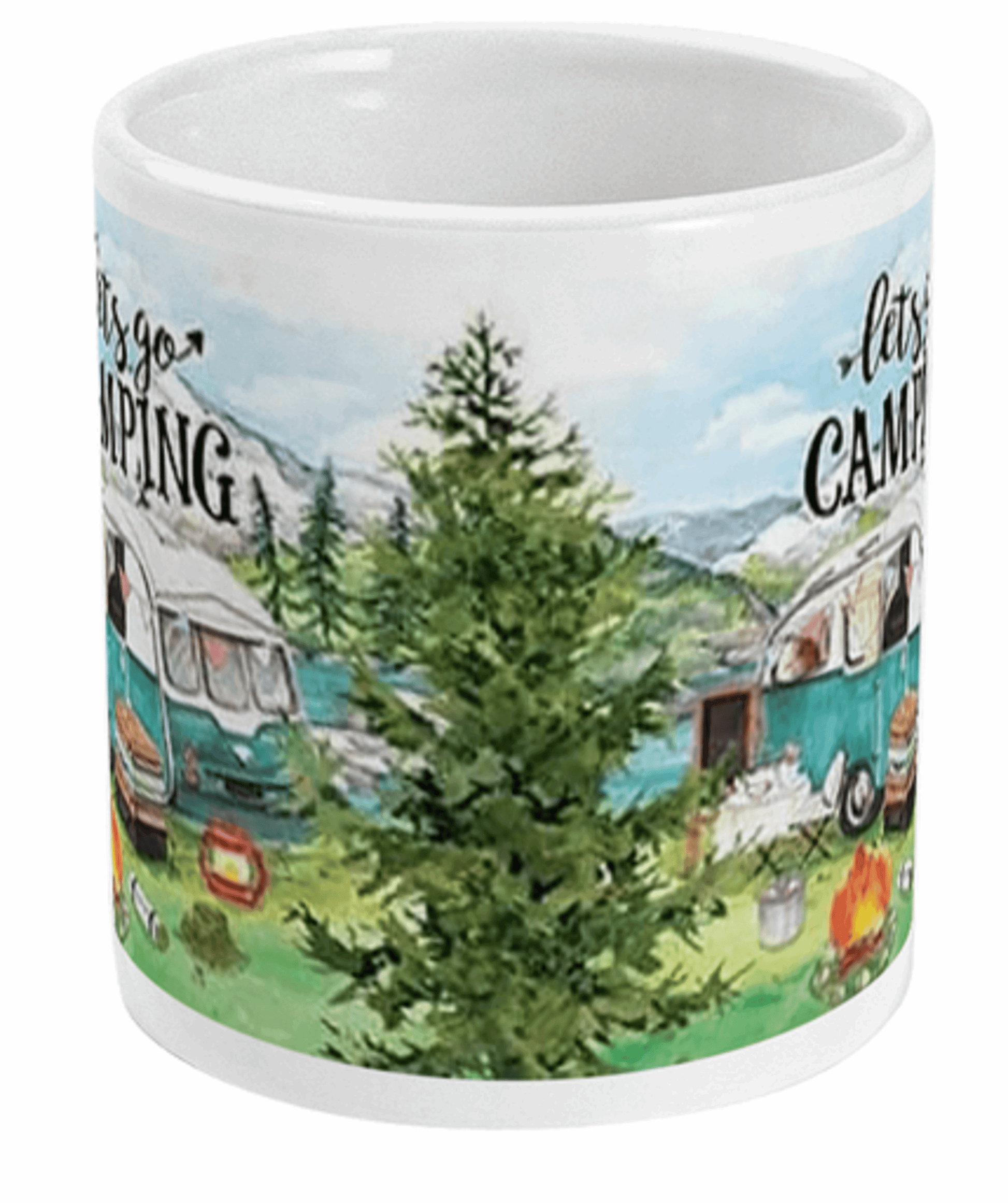  Lets Go Camping Coffee or Tea Mug by Free Spirit Accessories sold by Free Spirit Accessories