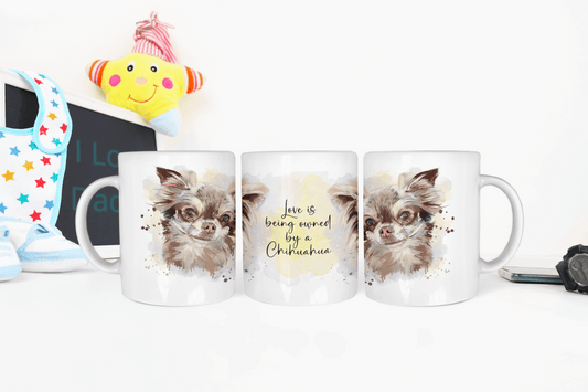 Owned by a Chihuahua Coffee Mug by Free Spirit Accessories sold by Free Spirit Accessories