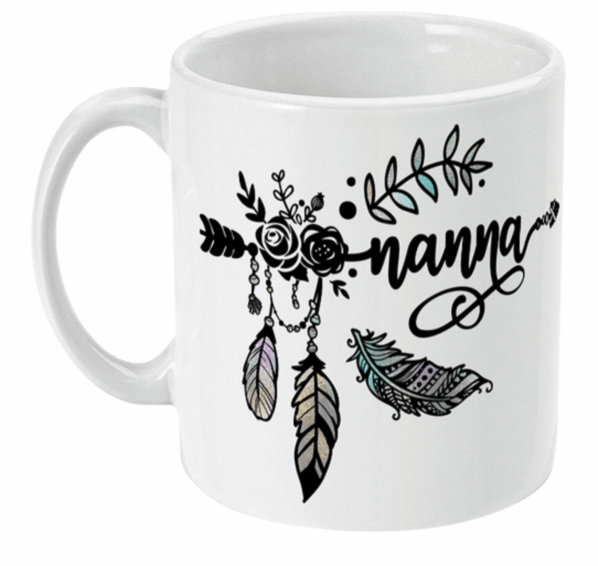  Nanna or Grandma Feathers Coffee Mug by Free Spirit Accessories sold by Free Spirit Accessories