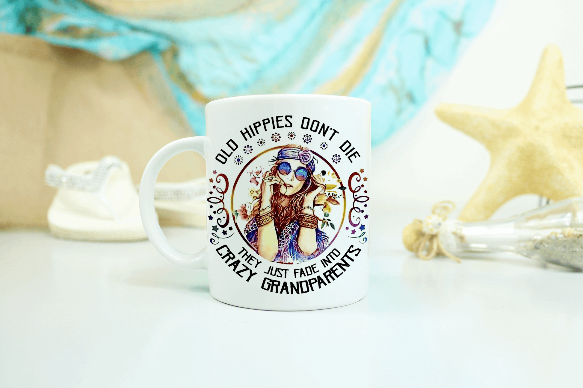  Old Hippies Don't Die Coffee Mug by Free Spirit Accessories sold by Free Spirit Accessories