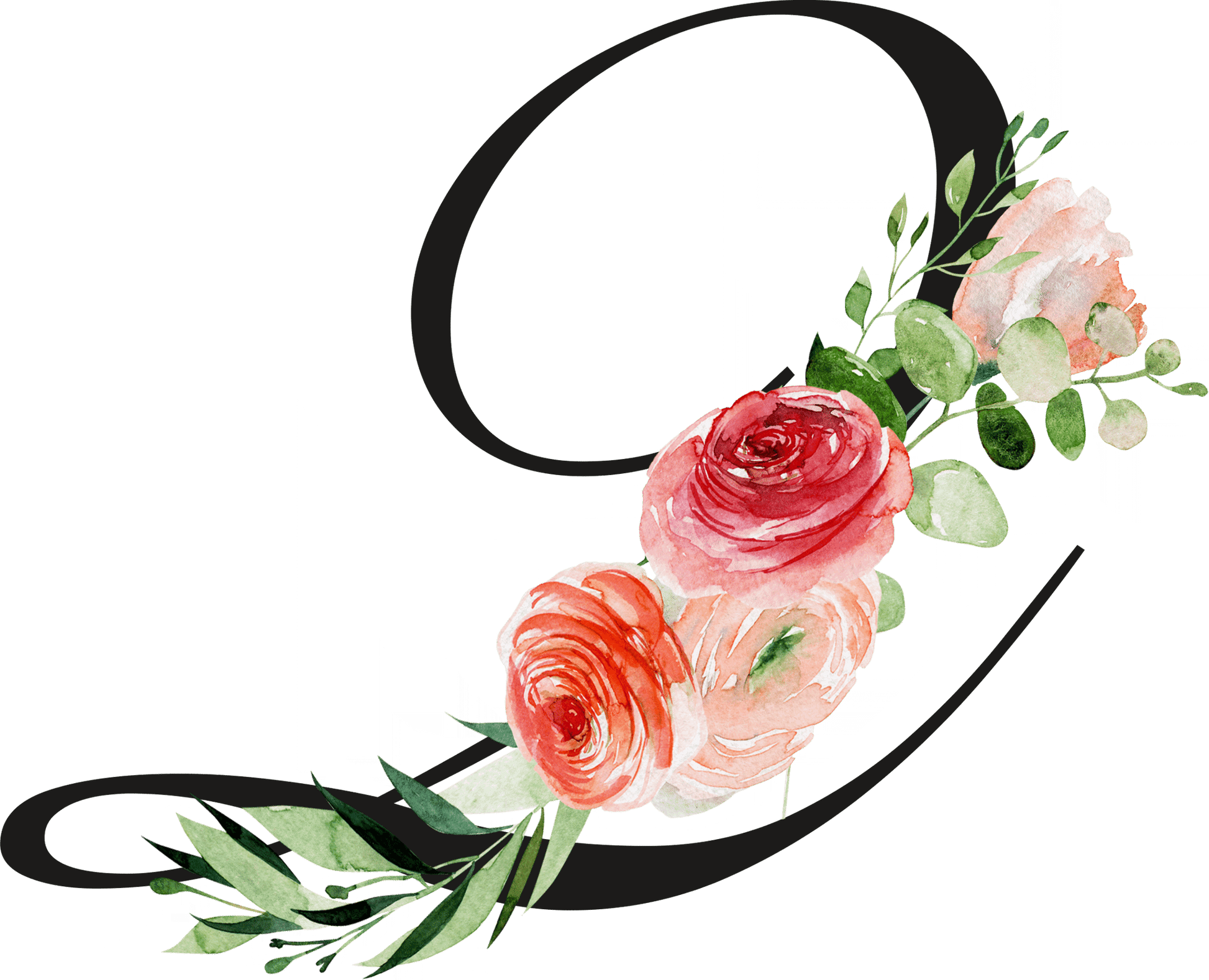  Floral Letter Initial Coffee or Tea Mug by Free Spirit Accessories sold by Free Spirit Accessories