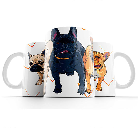  French Bulldogs Mug by Free Spirit Accessories sold by Free Spirit Accessories