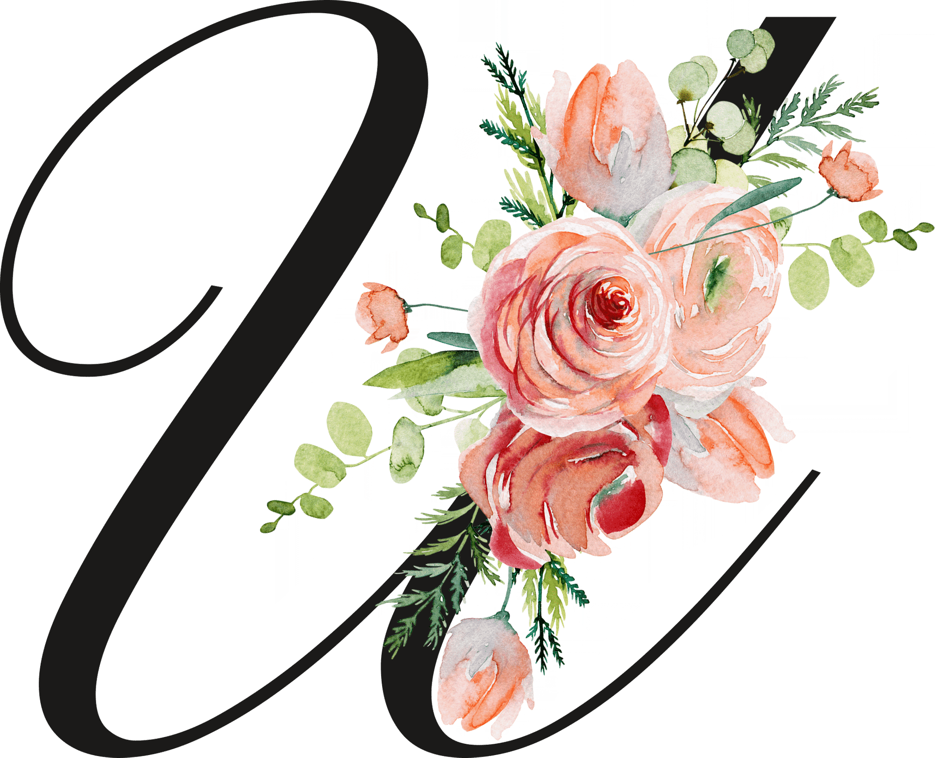  Floral Letter Initial Coffee or Tea Mug by Free Spirit Accessories sold by Free Spirit Accessories