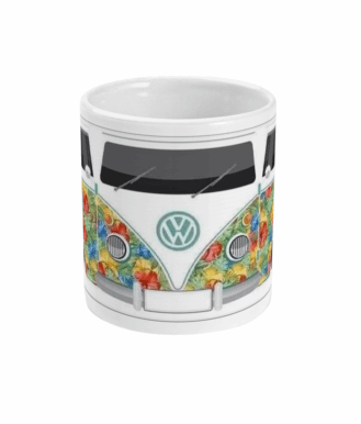  Floral Campervan Mug by Free Spirit Accessories sold by Free Spirit Accessories