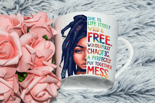  Dreadlocked Girl She is Life Itself Mug by Free Spirit Accessories sold by Free Spirit Accessories