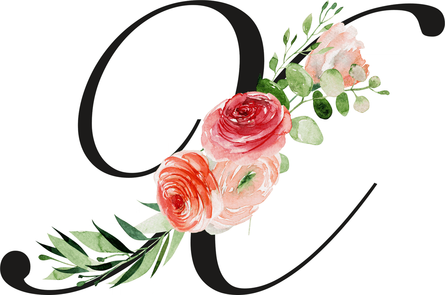 Floral Letter Initial Coffee or Tea Mug by Free Spirit Accessories sold by Free Spirit Accessories