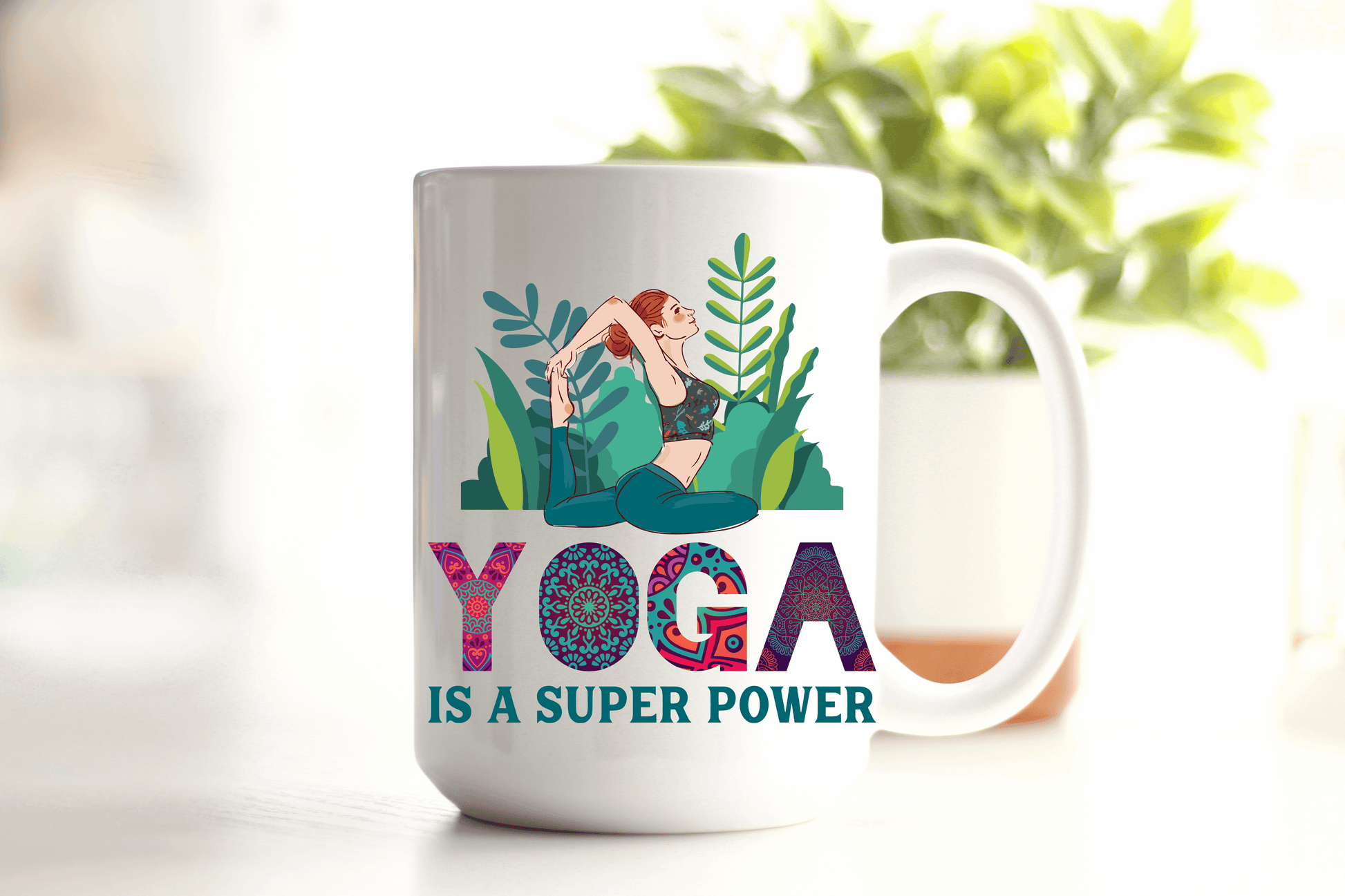  Yoga is a Super Power Coffee Mug by Free Spirit Accessories sold by Free Spirit Accessories
